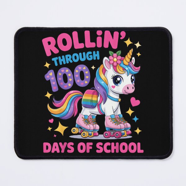 Item preview, Rolling Through One Hundred Days Of School Cute Roller Skating Unicorn designed and sold by LakenDraphil.