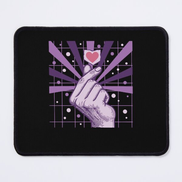 Item preview, Kpop Korean Music Cute Finger Heart Love Anime designed and sold by LuminOrb.