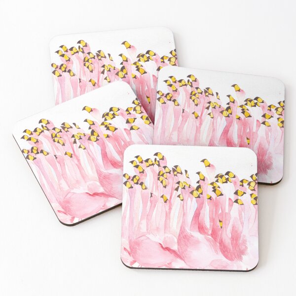 Item preview, James’s Flamingoes bird watercolour painting designed and sold by art-elodie-g.