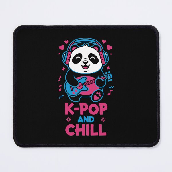 Item preview, K-POP AND CHILL Cute Korean Kpop Music Panda designed and sold by LuminOrb.
