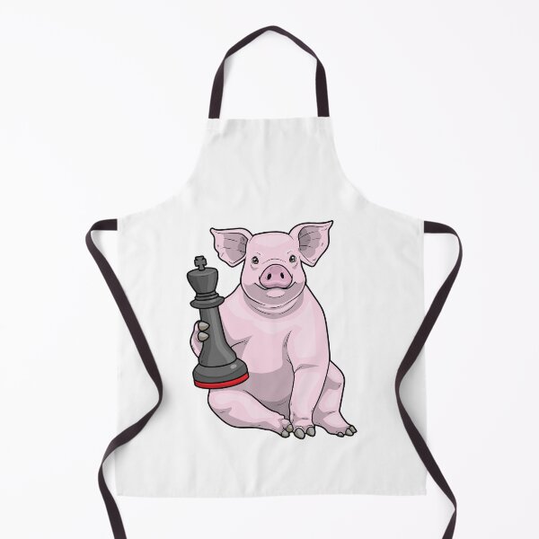 Artikelvorschau, Schwein Schachfigur König Schach entworfen und verkauft von Snabdesign84.
