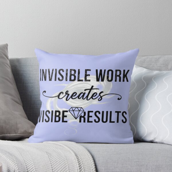 Item preview, Invisible Work Creates Visible Results Motivation Quote | Hustle Mindset Design designed and sold by SV-Creation.