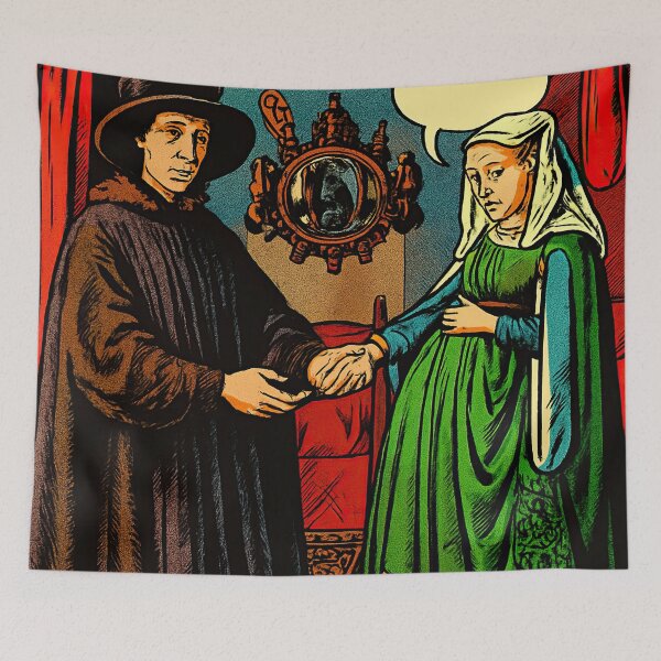 Item preview, Arnolfini Portrait | Comics stylCartoone -  designed and sold by ComicsFactory.