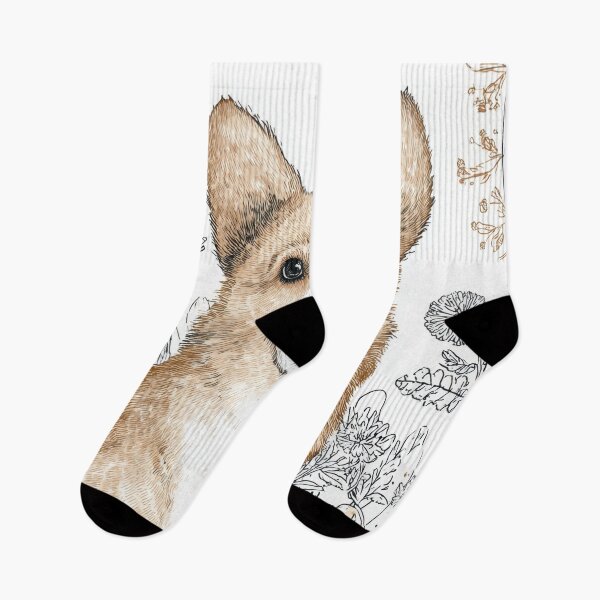 Item preview, Corgi in a flower garden designed and sold by anytka.