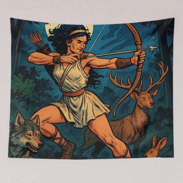 Item preview, Artemis, Greek goddess of hunt | Comics stylCartoone -  designed and sold by ComicsFactory.