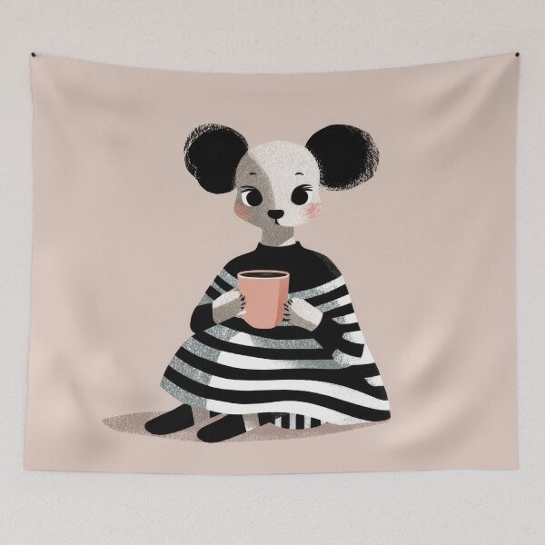 Item preview, Adorable character with a drink designed and sold by anytka.