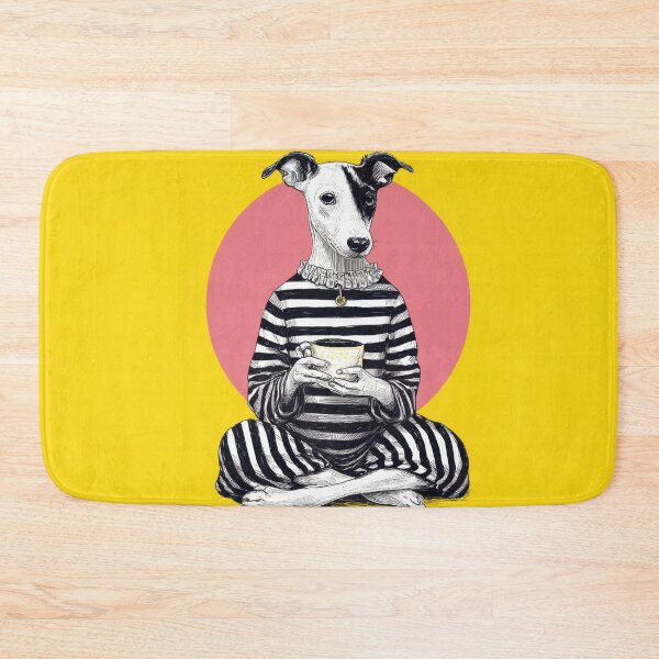 Item preview, Dog enjoys a warm drink in style designed and sold by anytka.