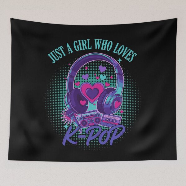 Item preview, Just A Girl Who Loves K-Pop Korean Music Cute designed and sold by LuminOrb.