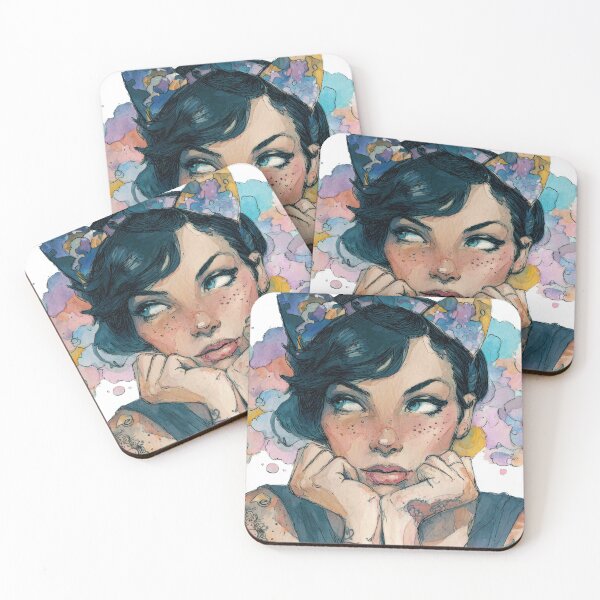 Item preview, Young woman thinks deeply about life designed and sold by anytka.