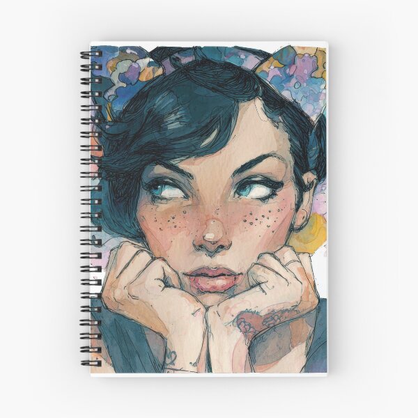 Item preview, Young woman thinks deeply about life designed and sold by anytka.