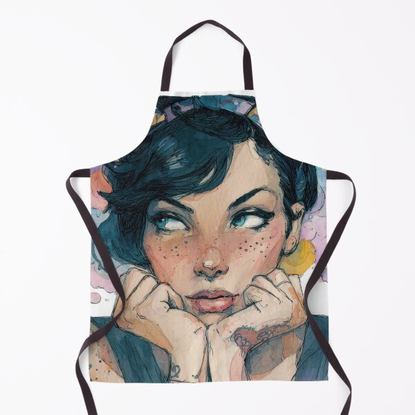 Item preview, Young woman thinks deeply about life designed and sold by anytka.