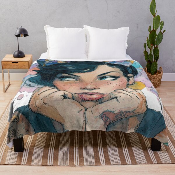 Item preview, Young woman thinks deeply about life designed and sold by anytka.