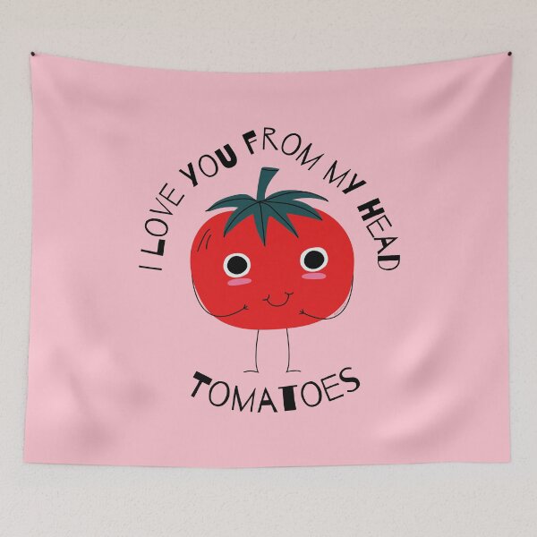 Item preview, Love You from My Head Tomatoes | Pink  designed and sold by annemyne.