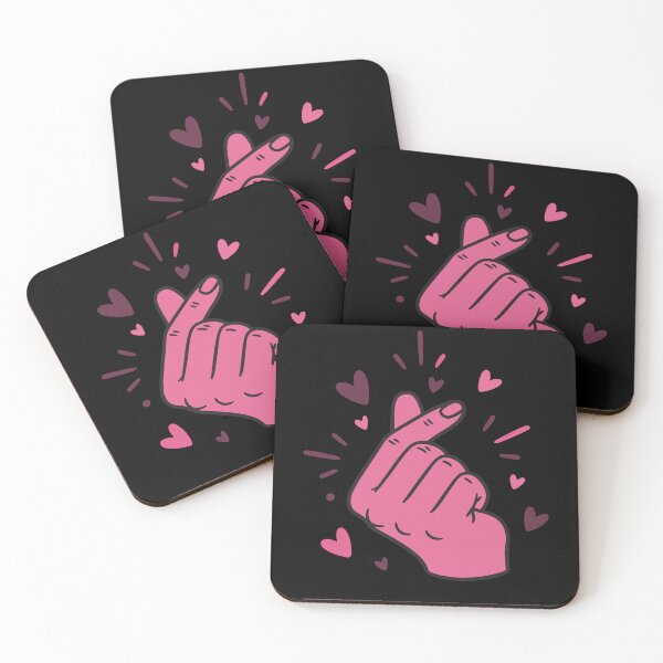 Item preview, Kpop Korean Music Cute Finger Heart Love Korea designed and sold by LuminOrb.