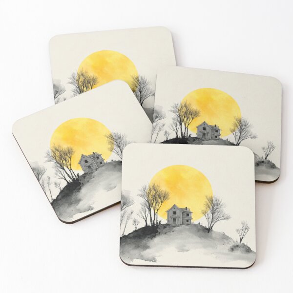Item preview, House on a hill with a setting sun designed and sold by anytka.