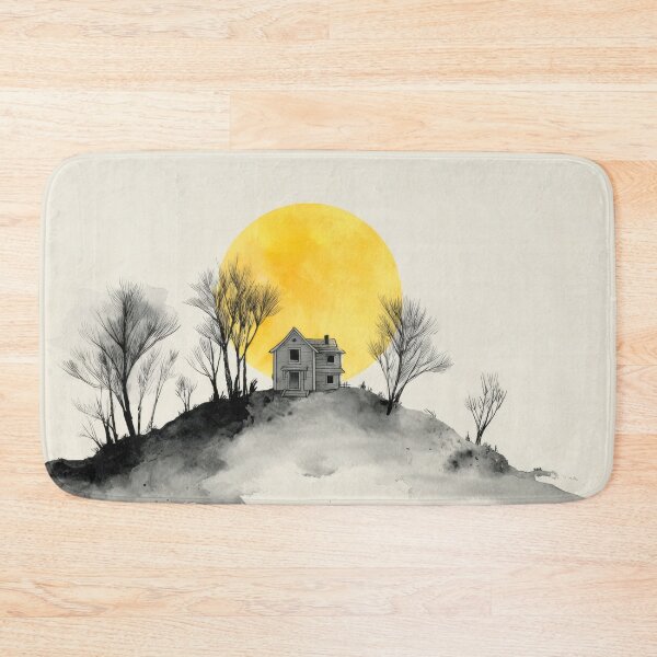Item preview, House on a hill with a setting sun designed and sold by anytka.