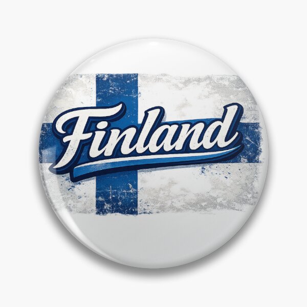 Item preview, Finland Flag Design – Finnish Pride Vintage Distressed Typography designed and sold by GarnerSupplyCo.