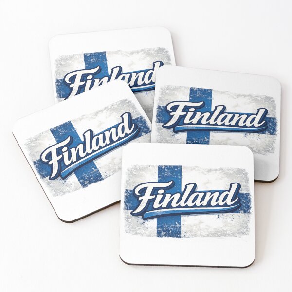 Item preview, Finland Flag Design – Finnish Pride Vintage Distressed Typography designed and sold by GarnerSupplyCo.