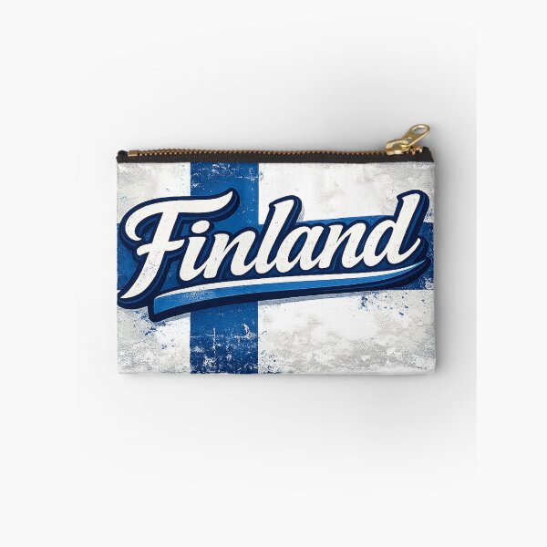 Item preview, Finland Flag Design – Finnish Pride Vintage Distressed Typography designed and sold by GarnerSupplyCo.