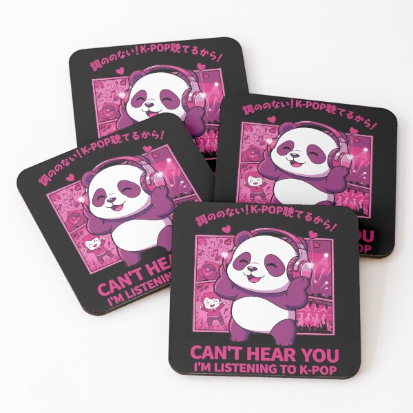 Item preview, Cant Hear You Im Listening To KPop Cute Panda KPop designed and sold by LuminOrb.