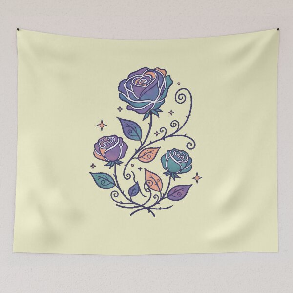 Item preview, Celestial Midnight Roses Illustration designed and sold by Remy-Aura.
