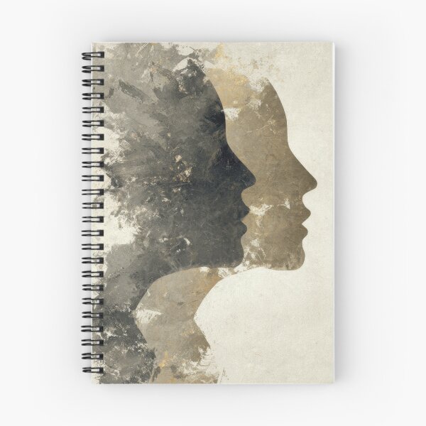 Item preview, Two faces merging in artistic form designed and sold by anytka.