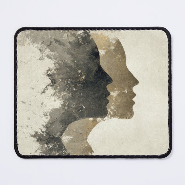 Item preview, Two faces merging in artistic form designed and sold by anytka.