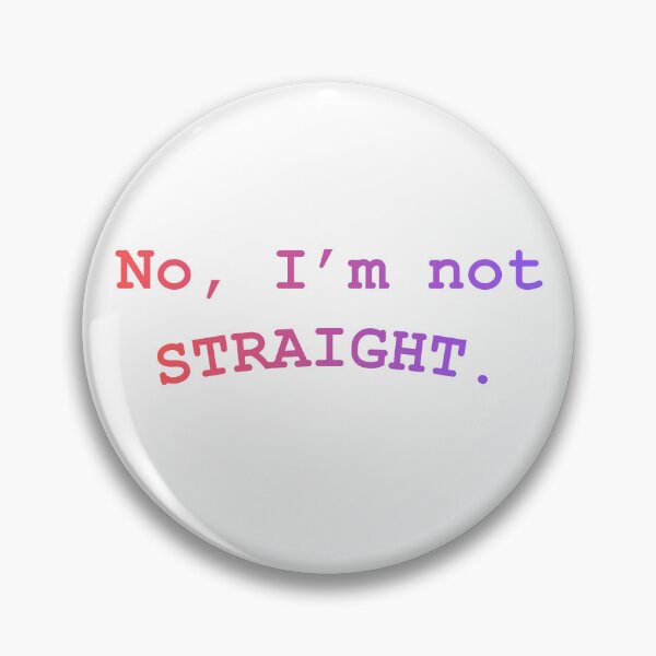Artikelvorschau, Witziges LGBTQ-Pride-Design – Nein, ich bin nicht heterosexuell entworfen und verkauft von The Sticker Cove.