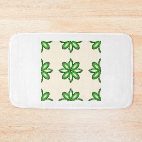 Item preview, Green Ikat Floral Seamless Pattern with Embroidery Texture for Textile Design designed and sold by Oabnourza012.