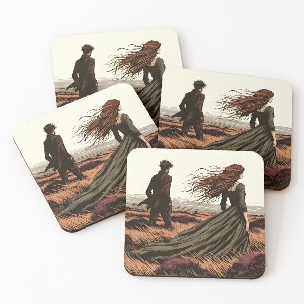 Item preview, Cathy and Heathcliff on the moors designed and sold by morwenna-.