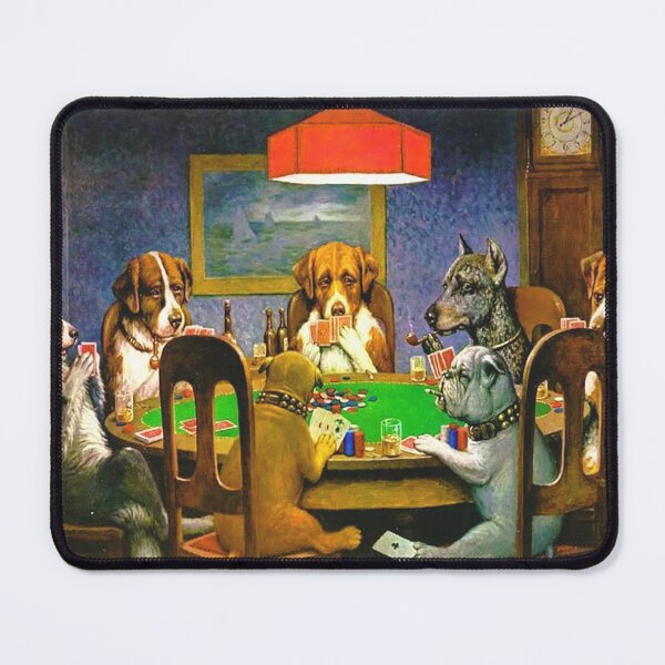 Item preview, Bunch of Bluffing Dogs on a Poker Night designed and sold by LuckyKermit.