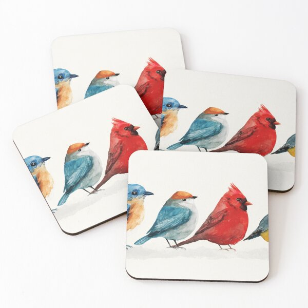 Item preview, Birds lined up on a plain bg designed and sold by anytka.