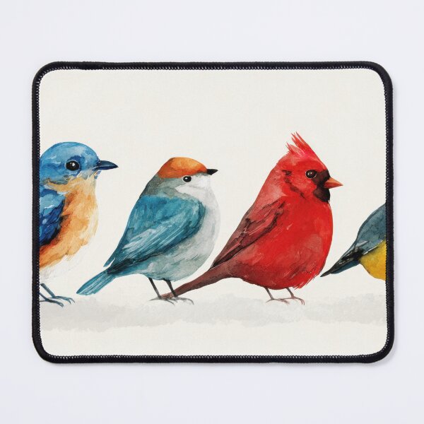 Item preview, Birds lined up on a plain bg designed and sold by anytka.