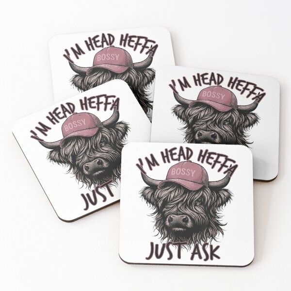 Item preview, Cowgirls Highland Cow Western Im Head Heffa Just Ask designed and sold by pansak.
