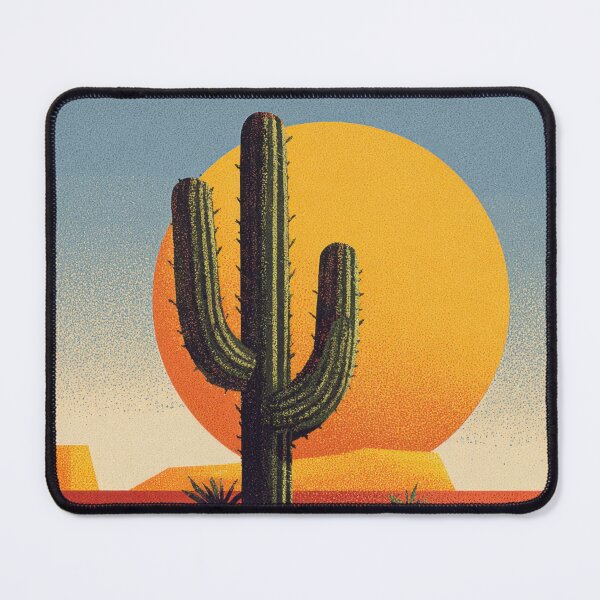 Item preview, Cactus stands in desert at sunset designed and sold by anytka.