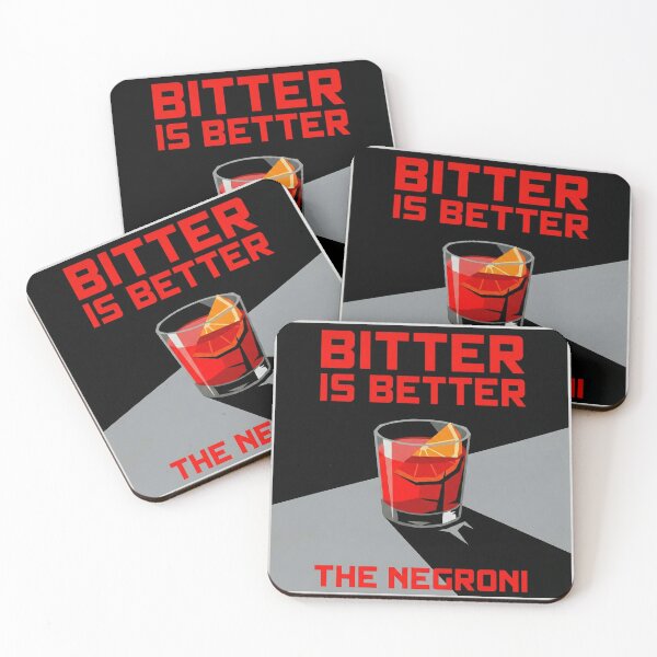 Item preview, Vintage Negroni Cocktail Poster - "Bitter Is Better" Propaganda Art designed and sold by Cozy-Old-Pub.
