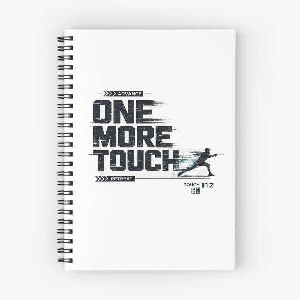 Item preview, One More Touch – Brutalist Fencing Typography Glitch Design designed and sold by ChillCharmStudio.
