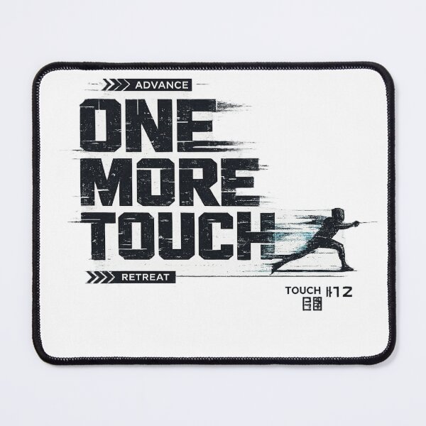 Item preview, One More Touch – Brutalist Fencing Typography Glitch Design designed and sold by ChillCharmStudio.
