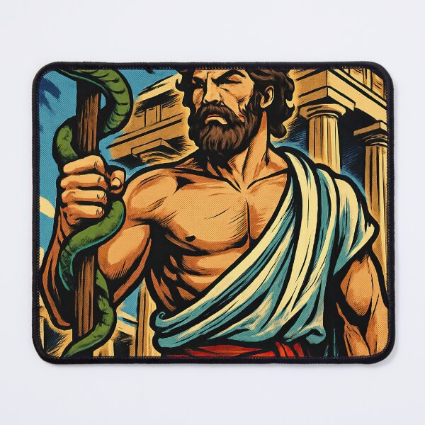 Item preview, Asclepius, Greek mythology | Comics stylCartoone - designed and sold by ComicsFactory.