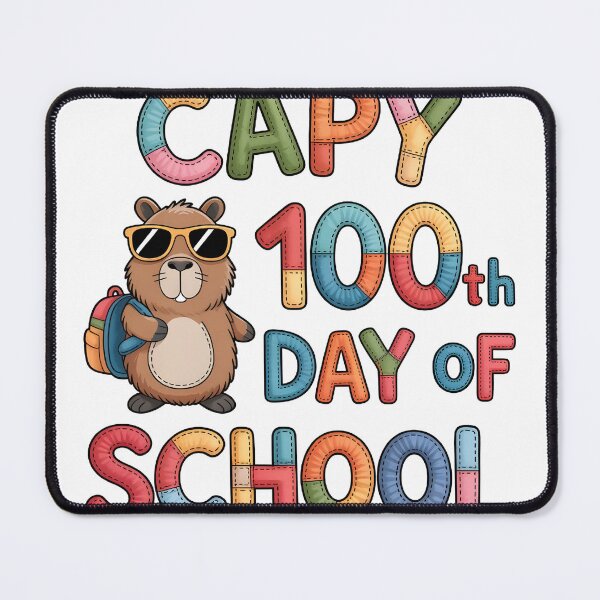 Item preview, Capybara 100th Day of School Sunglasses Backpack Colorful 100 Days designed and sold by Maniutek.