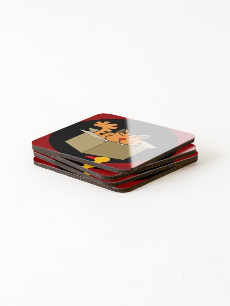 Thumbnail 4 of 5, Coasters (Set of 4), Cat.A designed and sold by RoroTheFish.