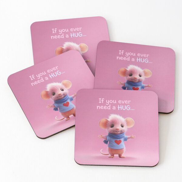 Item preview, Pink Mousy Hug MUG designed and sold by PuppyBerry.