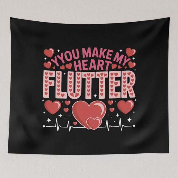 Item preview, Valentine Nurse You Make My Heart Flutter Cardiology designed and sold by cosmicncozyS.