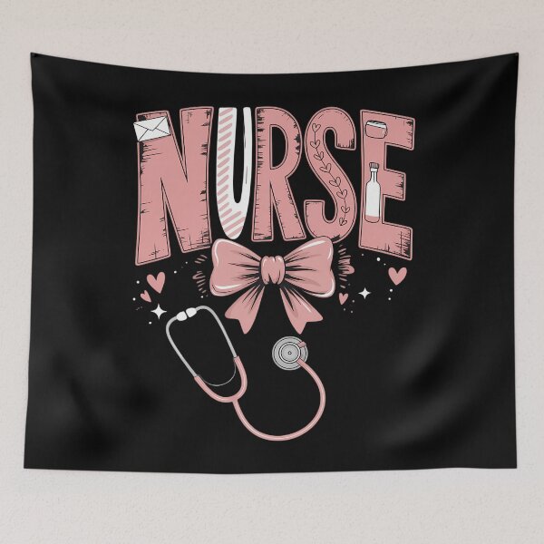 Item preview, Valentine Nurse Bow Stethoscope designed and sold by cosmicncozyS.