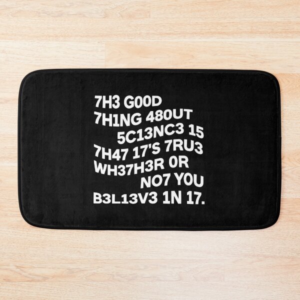 Item preview, Funny Science Joke in Classic Leetspeak Style designed and sold by w1ckerman.