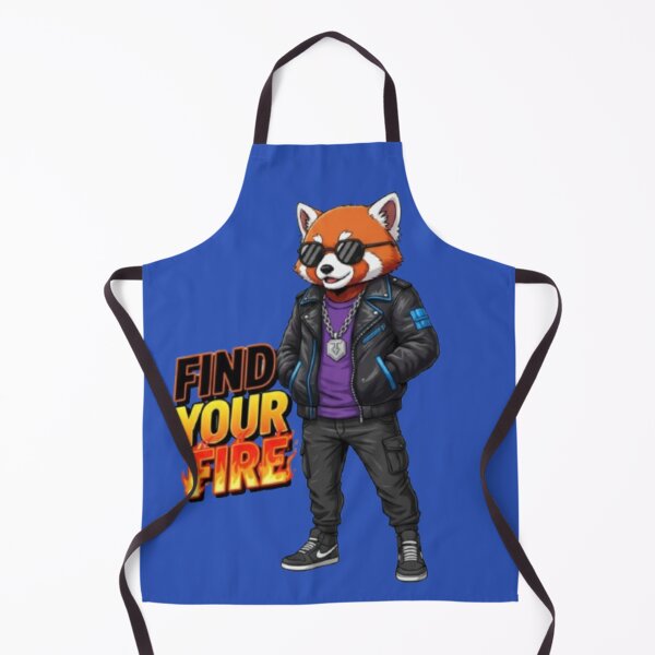 Item preview, Find Your Fire – Urban Red Panda Motivation Design designed and sold by Dogandesighn.
