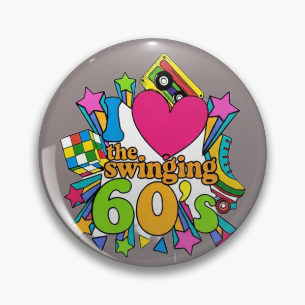 Item preview, I love the swinging 60's. Colourful, Art  designed and sold by treesdesign.
