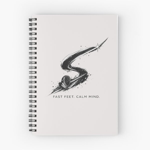 Item preview, Fast Feet. Calm Mind. – Ink Brush Fencing Blade S-Curve designed and sold by ChillCharmStudio.