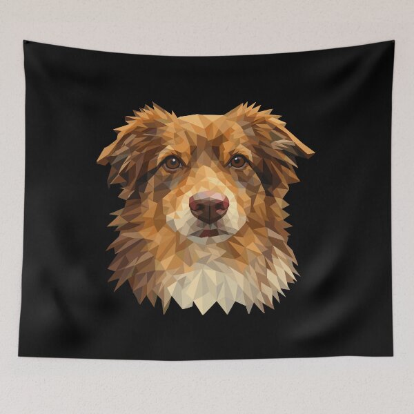 Item preview, Low Polygon Dog – Geometric Dog Art Design designed and sold by OverNickles194.