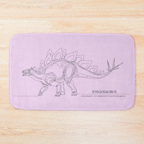 Item preview, Stegosaurus Minimalist Line Art - Topographic Style designed and sold by 1LineMS.